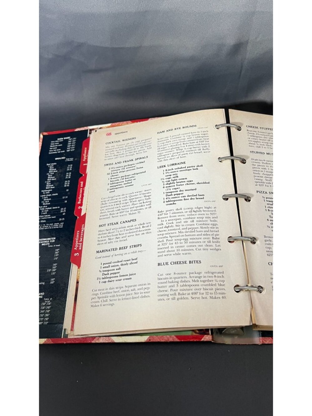 Vintage 1976 Better Homes And Gardens New Cook Book Red Plaid 5-Ring Binder - Picture 7 of 7